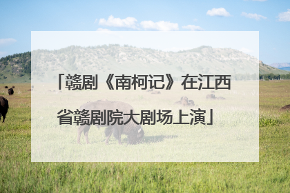 赣剧《南柯记》在江西省赣剧院大剧场上演